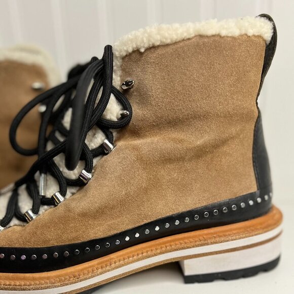 Rag & Bone Women's Compass Genuine Shearling Boots Size 9/39 - Picture 4 of 9
